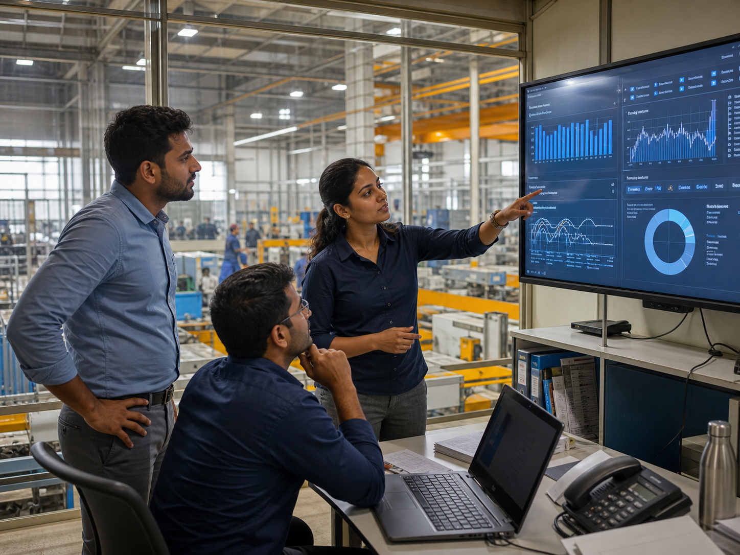 Indian logistics and manufacturing leaders monitoring connected operations
